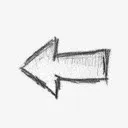 左以前的回来落后沪指箭头手绘免抠