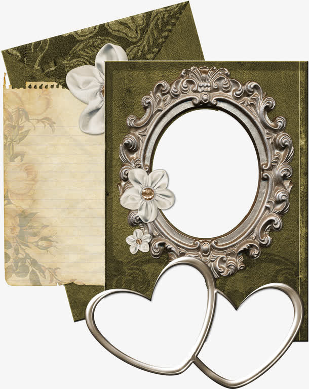 复古金属相册封面免抠