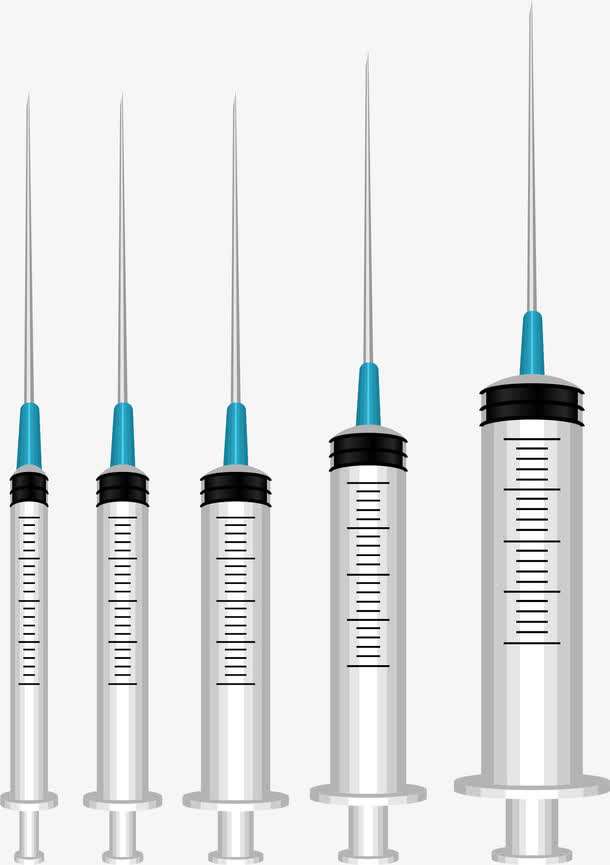 矢量手绘针筒免抠