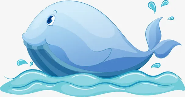 蓝色卡通海豚图免抠 蓝色卡通海豚图免抠