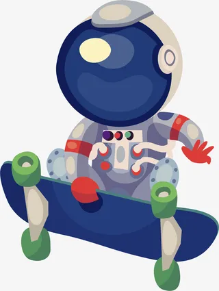 卡通创意人物插画免抠