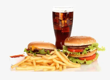 西式快餐豪华套餐免抠