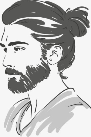 时尚男性素描人物设计矢量素材,免抠
