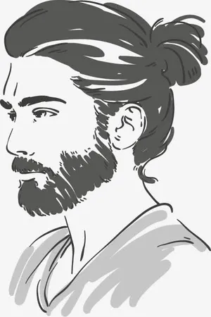 时尚男性素描人物设计矢量素材,免抠