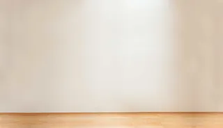 白色墙壁实木本色地板海报背景免抠背景场景背景元素