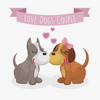 矢量情侣狗免抠