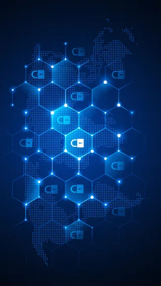 蓝色光影H5背景高清