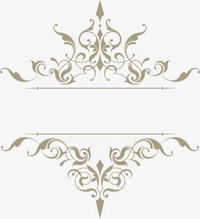 优雅古典花纹矢量素材免抠