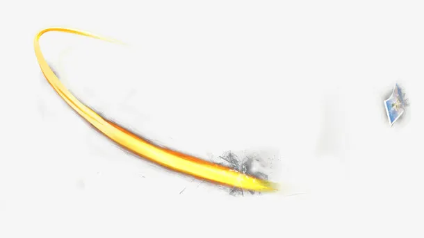 光效炫光黄色光免抠