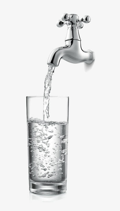 水龙头和杯子免抠