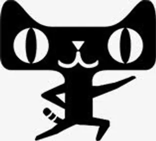 站立的黑色天猫双11免抠