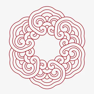 如意传统花纹免抠