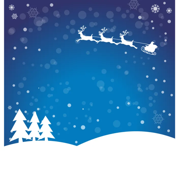 雪花,透明元素,驯鹿高清