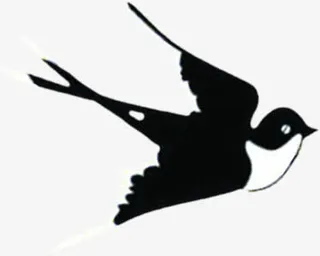 端午节水墨燕子免抠