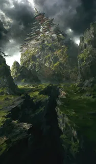 手绘魔幻古堡大屏免抠 手绘魔幻古堡大屏免抠