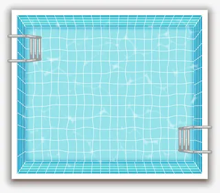 水池PNG卡通素材免抠