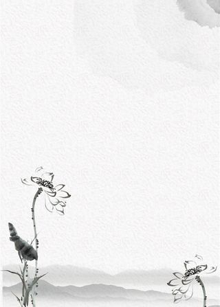 中国风淡雅荷花背景高清