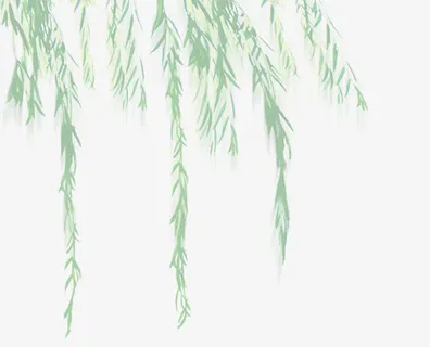 春天绿色古风竹林免抠