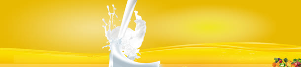 电商牛奶乳制品背景banner