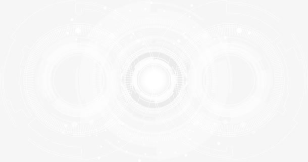 白色科技圆环背景免抠