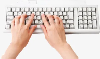 键盘打字的手免抠