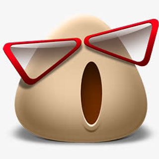 哇哦表情符号面对草地图标免抠