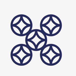 蓝色圆圈底纹免抠