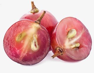 切开的提子实物图免抠