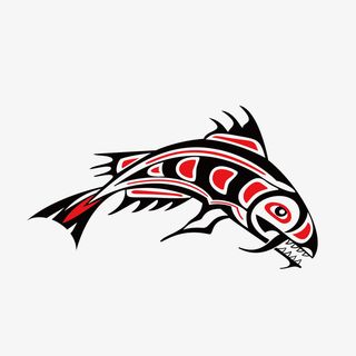 中国风花纹鱼免抠