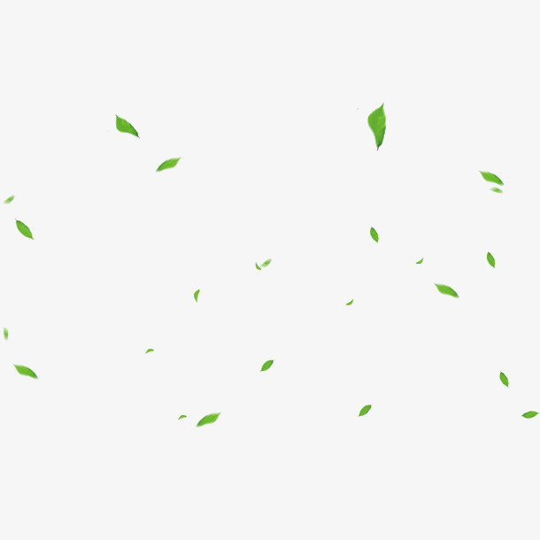 教师节绿色漂浮叶子装饰免费下载免抠