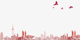 城市建筑物手绘简笔画免抠