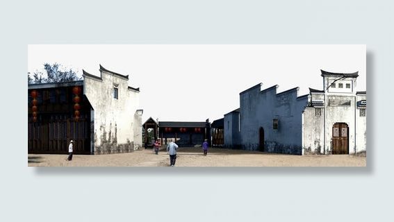 江南古镇图片免抠