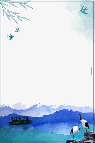 二十四节气之春分手绘春意边框免抠装饰边框元素