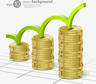 创意金融货币背景矢量素材,