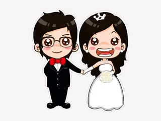 创意结婚素材免抠