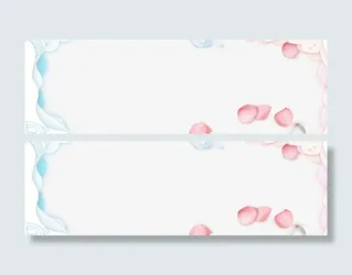 花瓣创意边框免抠