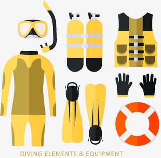 游泳泳衣矢量免抠