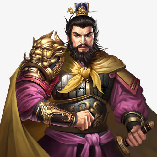 古装服饰宝剑将军免抠