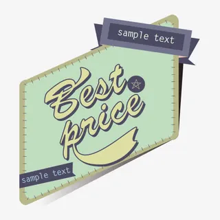 商场时尚优惠标签免抠