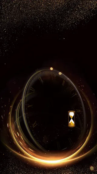 简约金色光芒平面广告高清