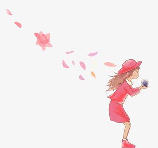 卡通唯美插画免抠