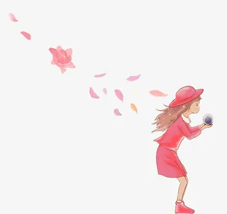 卡通唯美插画免抠