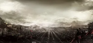 蓝色天空下的游戏场景高清