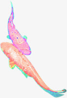 彩色手绘春天清新美景免抠装饰动物元素