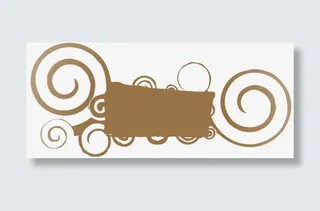 不规则文本标题框矢量素材免抠