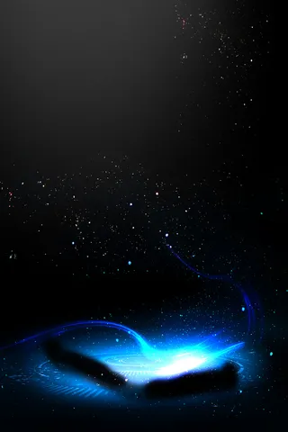 科技商务黑色大气星空舞台海报背景高清