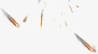 火花美丽的烟花免抠