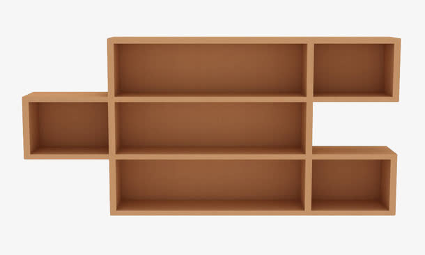 黄色陈列柜免抠