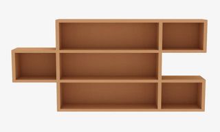 黄色陈列柜免抠