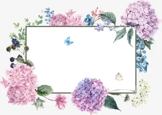 水彩边框免抠